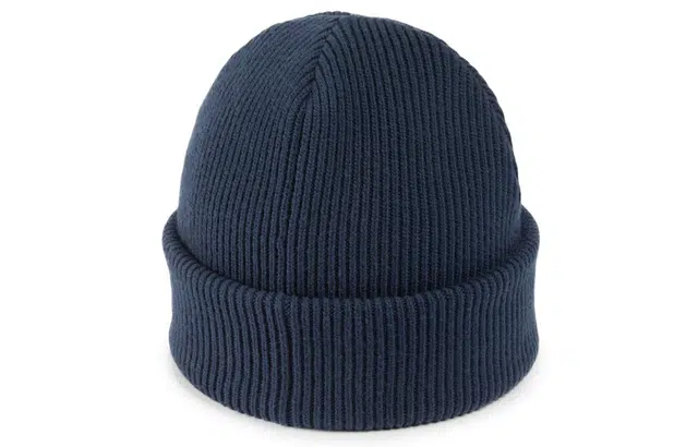 Gucci Logo Patch Beanie Navy