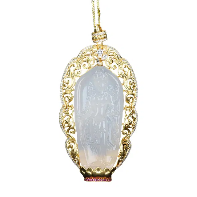 舒杰 高级感 玉髓 玉石项链 男女同款情侣款 玉髓