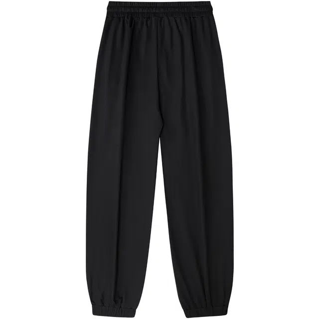 蜡笔小新 卡通小新刺绣抽绳宽松休闲裤 男女同款