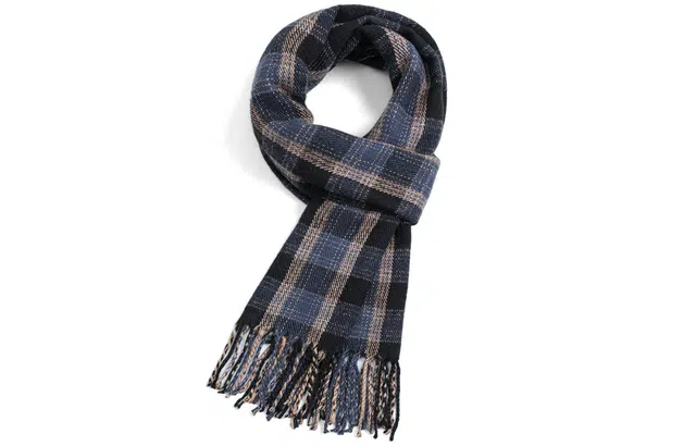 优幽兰 千鸟格 两用 护脖子 防风防寒保暖 高级感 绒线围巾 女款