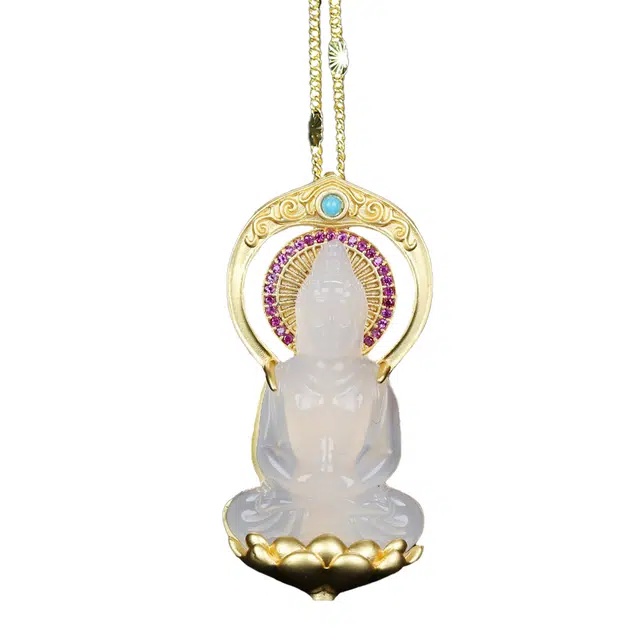 舒杰 古法镶嵌 简约轻奢 小众高级感 玉石项链 男款 玉髓