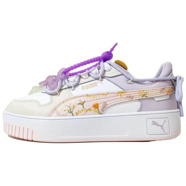 PUMA Flower House Low Purple White Pink