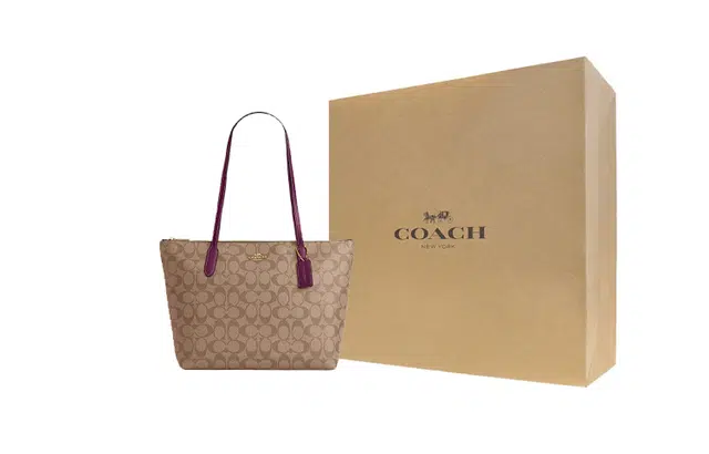 COACH Zip Top Tote 29 Logo Tote