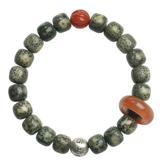 月印百川 原生态原籽盘玩 新中式国潮国风设计文玩 小众百搭手饰 星月菩提 菩提类手串 男女同款情侣款 礼盒装