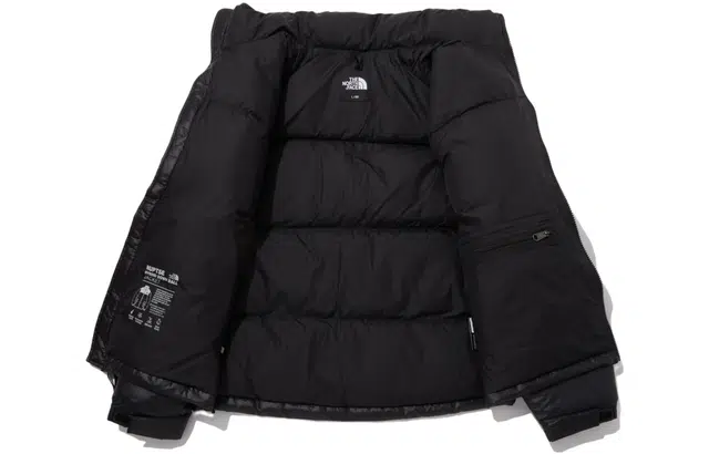 The North Face Logo Down Jacket Black
