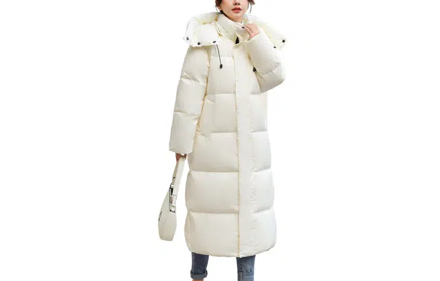 雅鹿 脱卸帽极寒加厚保暖宽松长款过膝羽绒服 女款