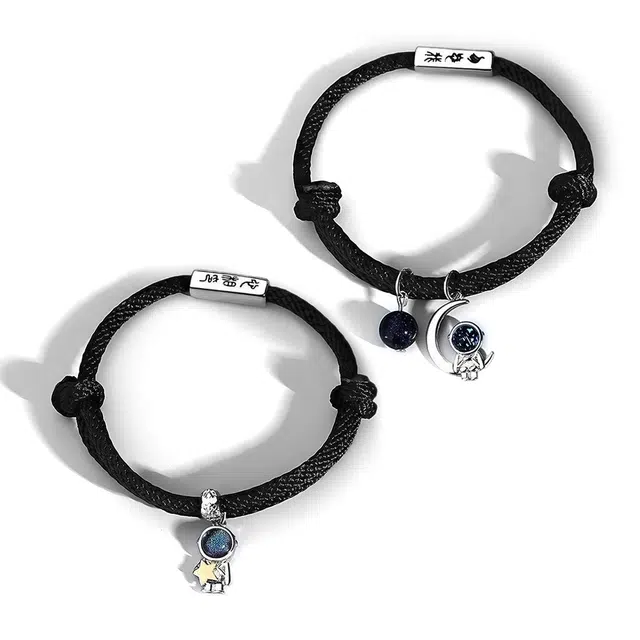 饰伴 带我去太空旅行嘻哈街头小众创意设计宇航员 合金 手链 男女同款情侣款