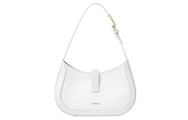 Versace Greca Goddess Small Shoulder Bag White