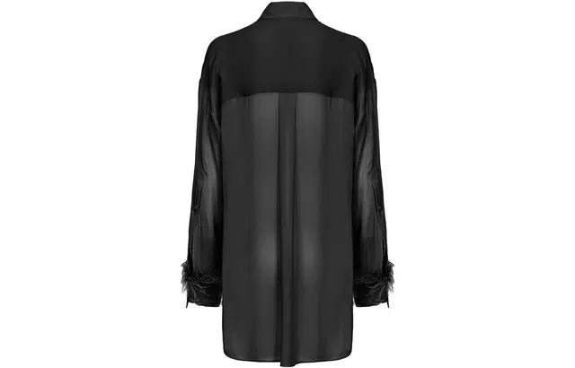 PINKO Camicia Lunga Con Piume