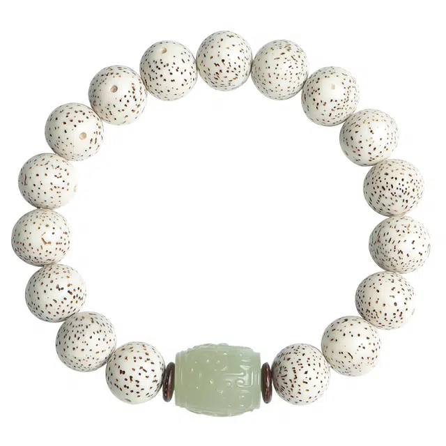 月印百川 新中式古风国潮文玩 高油密佛珠转运珠念珠文玩 小众设计高级感手饰 星月菩提 菩提类手串 男女同款情侣款 礼盒装