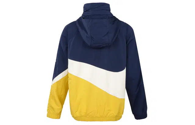 Nike ANORAK WOVEN JACKET YELLOWNAVY Logo