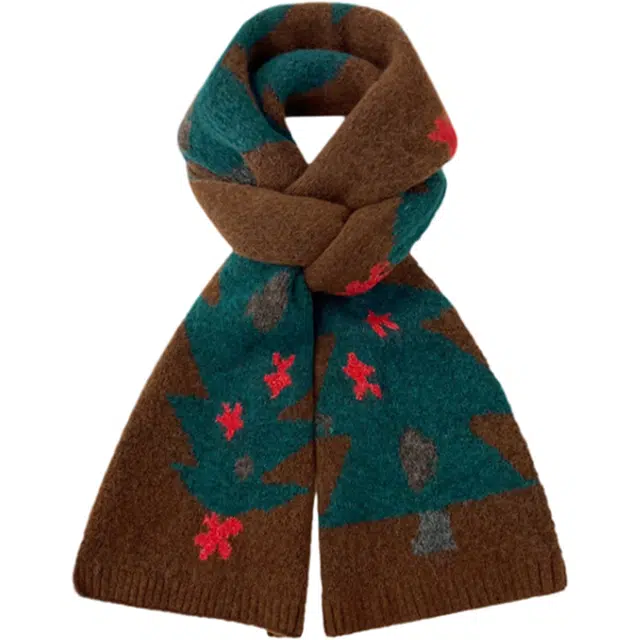 ACUC Christmas Tree Jacquard Scarf