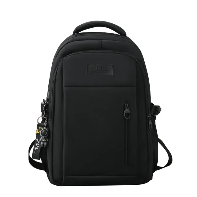 德力熊双肩包简约大学生背包防水牛津布大号四色可选轻便背包情侣男女通用