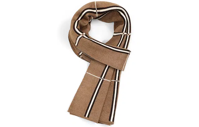 优幽兰 秋冬经典百搭时尚商务防风防寒针织加厚护脖子 小众高级感简约穿搭 绒线围巾 男款