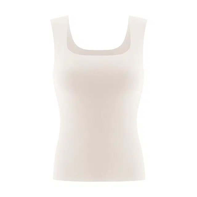 丝之莎 纯色双面磨绒方领套头加绒打底无痕保暖上装 女款