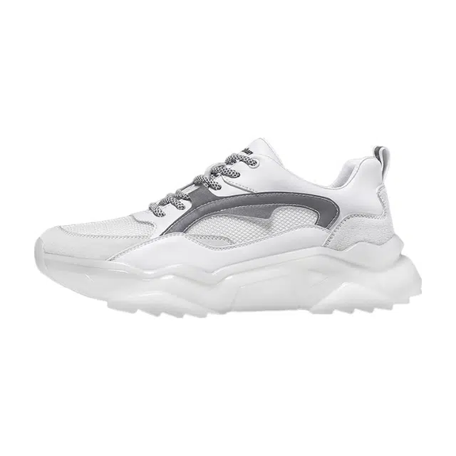 哥仑步 猪皮 时尚潮流 舒适百搭 低帮 生活休闲鞋 男款 白色