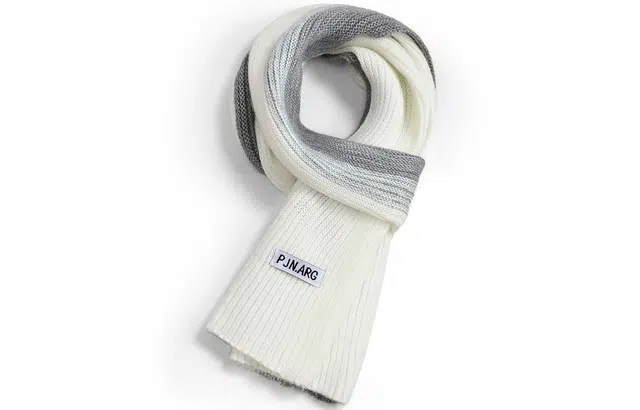 优幽兰 拼色 显脸小针织 加厚防风防寒保暖 蓬松小众穿搭 绒线围巾 男女同款情侣款