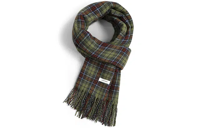 优幽兰 学生格子加厚保暖防风防寒护脖休闲 绒线围巾 男女同款情侣款