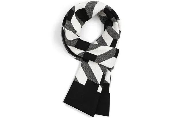 优幽兰 秋冬百搭时尚韩版显脸小针织商务休闲气质简约防风防寒经典款保暖护 绒线围巾 男款