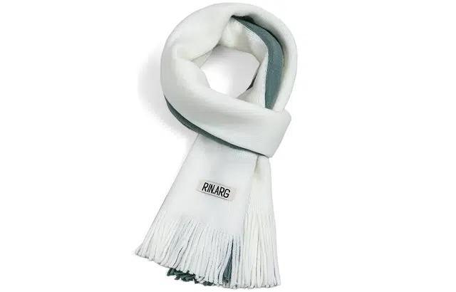 优幽兰 拼色韩版显脸小针织防风防寒保暖加厚大蓬松小众 绒线围巾 男女同款情侣款 礼盒装