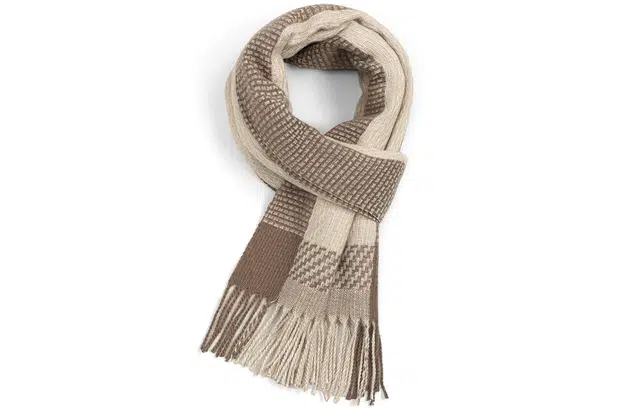 优幽兰 针织加厚 护脖子防风防寒保暖 高级感 仿羊绒 绒线围巾 女款