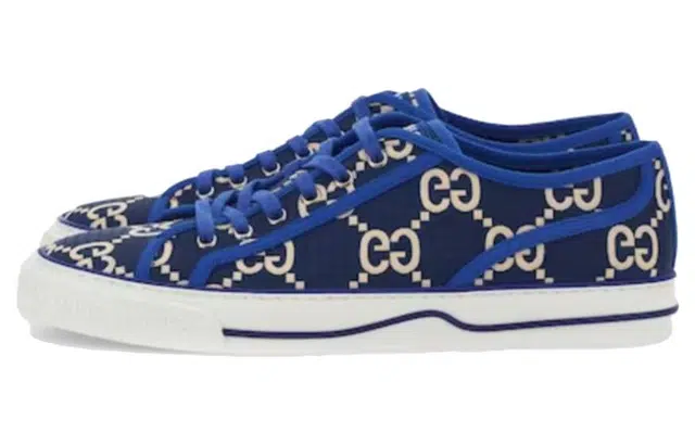 GUCCI Tennis 1977 Low Top Blue