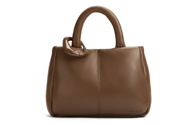 CHARLES&KEITH Noir Dark Brown Medium PU Shoulder Bag