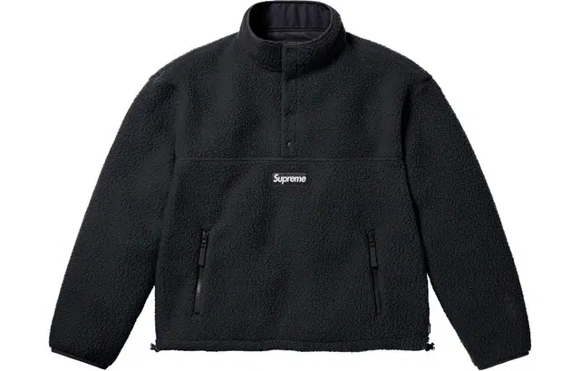 Supreme x Polartec FW23 WEEK15 SHEARLING REVERSIBLE PULLOVER