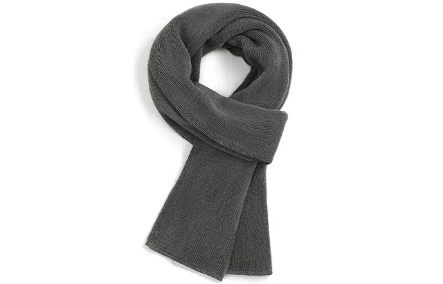 优幽兰 韩版显脸小针织纯色休闲学生加厚防风防寒保暖护脖子 绒线围巾 男款