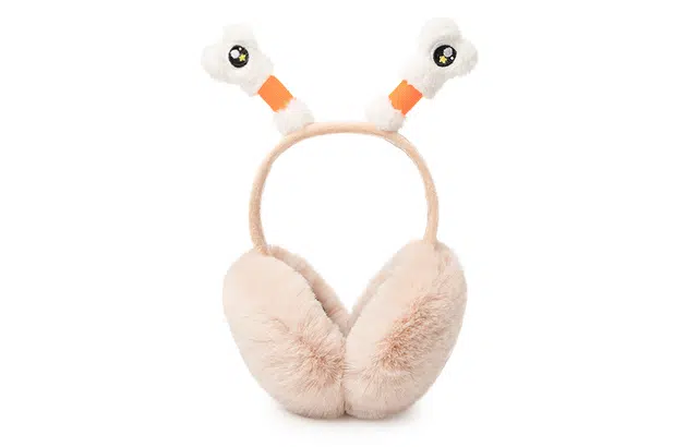 白卷 保暖防风搞怪触角可折叠 耳罩 男女同款情侣款