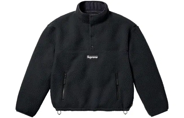 Supreme x Polartec FW23 WEEK15 SHEARLING REVERSIBLE PULLOVER