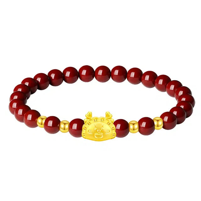 醉倾城 国潮新中式 简约气质 再造辰砂朱砂 玉石手串 男女同款情侣款