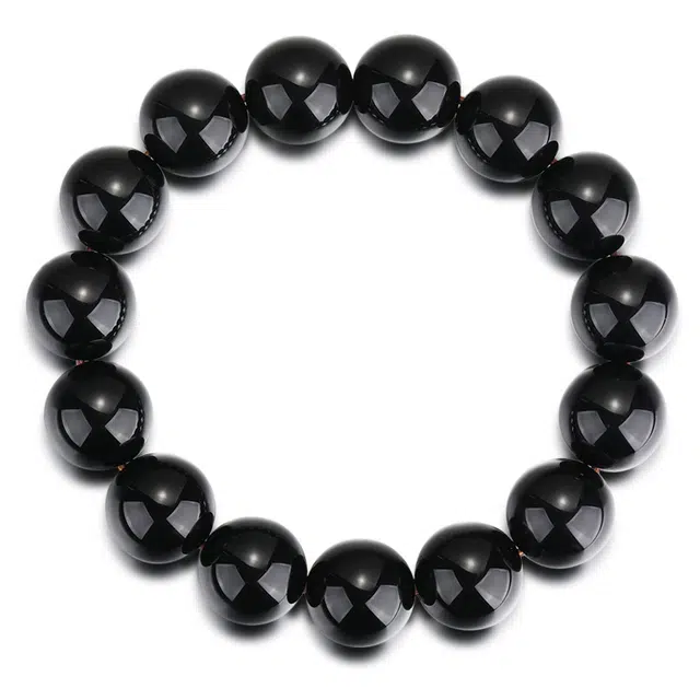 妍韵珠宝 国风小众设计高级感 黑曜石 玉石手串 男女同款情侣款