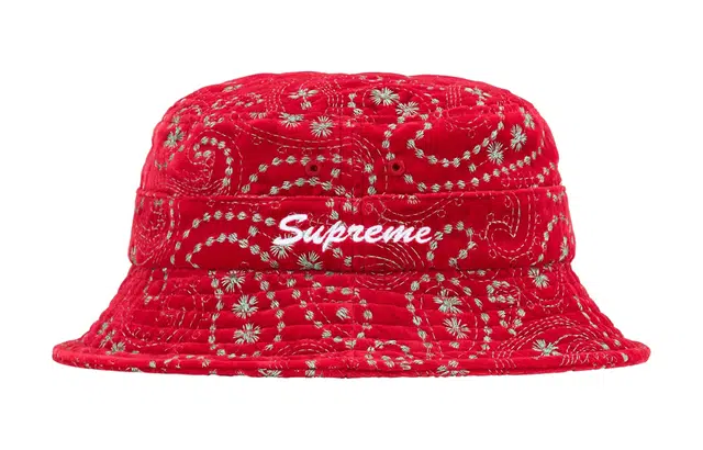 Supreme FW23 WEEK 15 VELVET PAISLEY BOONIE