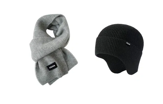 匹克 显白色系柔软针织保暖 绒线围巾 男女同款情侣款