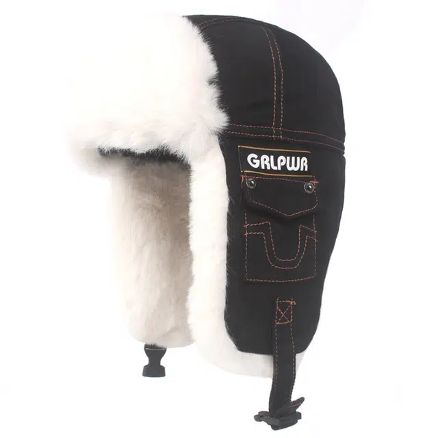 山一丸 冬季加绒加厚防寒 户外护耳 雷锋帽 男女同款情侣款