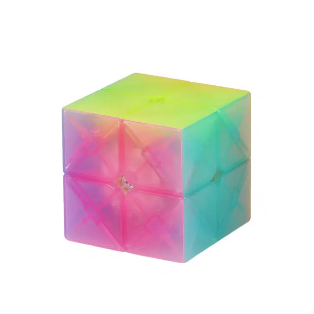 奇艺 甜心果冻色二阶三阶四阶五阶魔方 金字塔异形枫叶魔方 玩具
