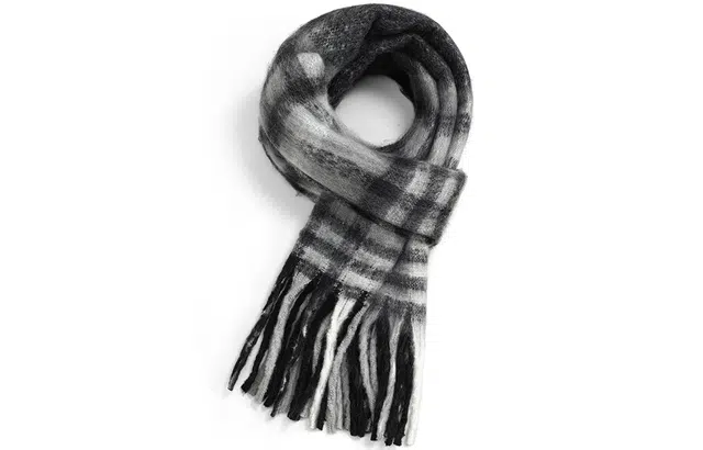 优幽兰 秋冬百搭时尚披肩流苏针织加厚围脖颈套防风防寒保暖护脖子高级小众穿搭 仿羊绒 绒线围巾 男女同款情侣款