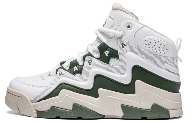 Kappa Retro High-Top White Green