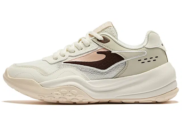 鸿星尔克 奶酪 舒适透气 减震耐磨 低帮 休闲鞋 女款 微晶白浮岩灰