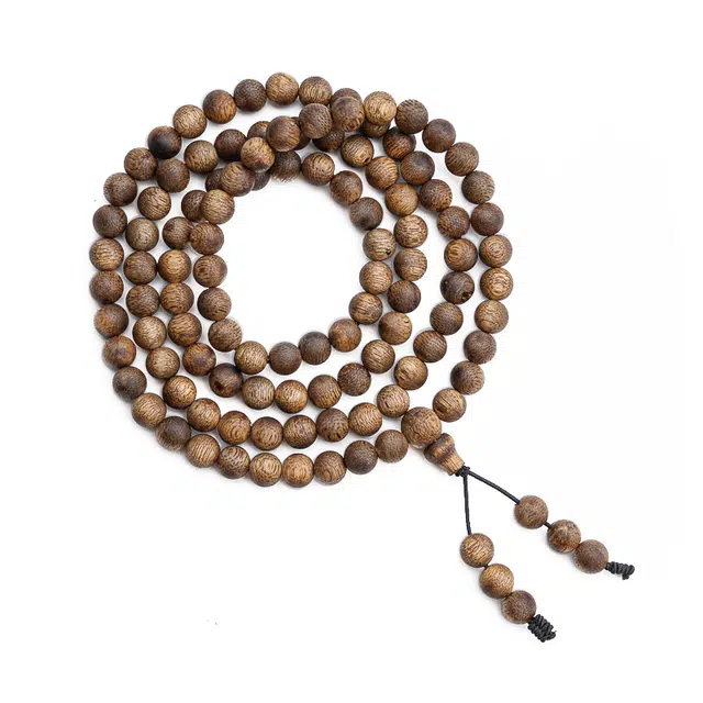 九隆古 新中式国潮佛珠念珠 复古文玩盘玩多层串珠 高级感 沉香木 名贵木作手串 男女同款情侣款