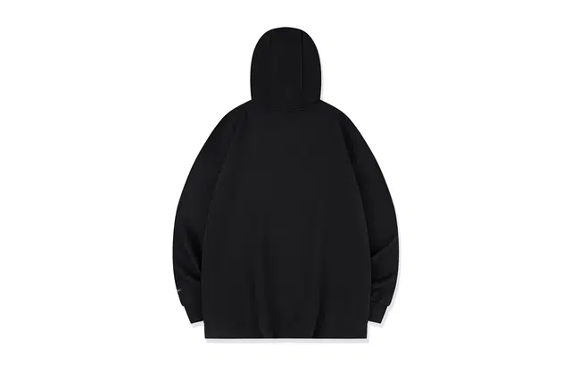 乔丹 质燥 字母印花休闲连帽套头长袖卫衣 男款 黑色