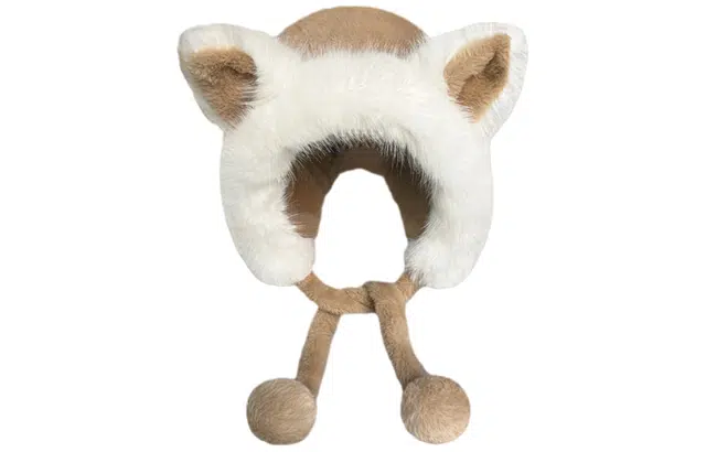 优幽兰 高级感小众 大头围设计感加厚 防寒保暖护耳 甜美可爱穿搭 毛绒 绒线帽 女款