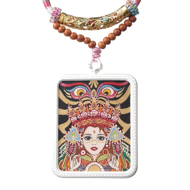 喃呢 藏式藏式热贡手绘 新中式国风国潮 扎基拉姆前世今生唐卡 铜 项链 男女同款情侣款