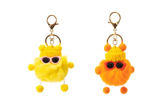 白卷 可爱包包挂件 毛绒 钥匙扣 男女同款情侣款