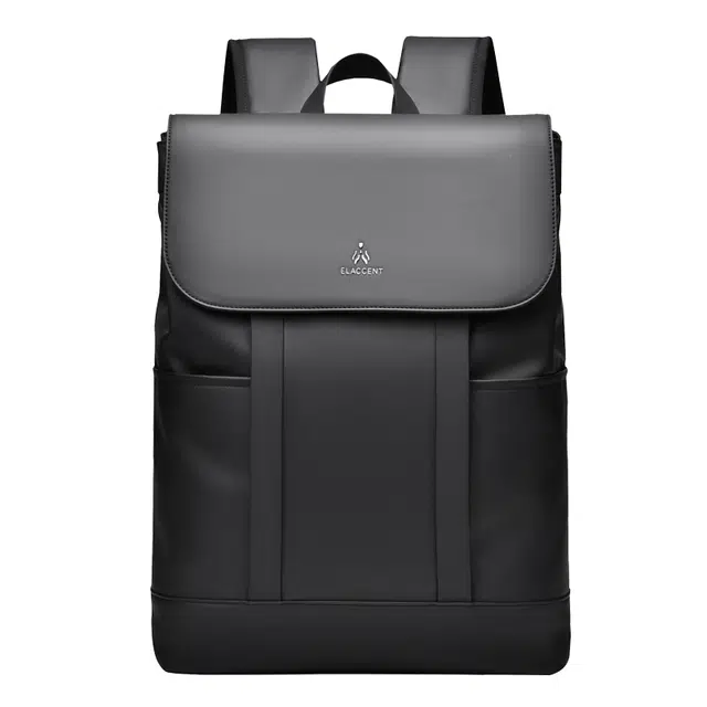 爱尔绅特 双肩包 商务时尚出差旅行轻便背包 合成革 大容量 男士 多色