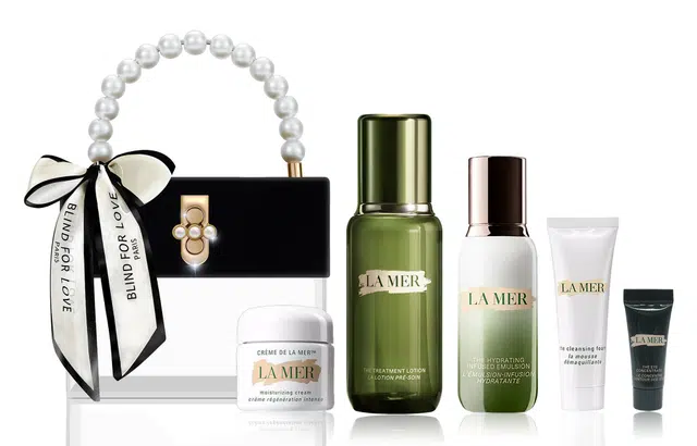 海蓝之谜 修护精萃水乳组合套装+绿眼霜+洁面+经典面霜 补水保湿修护 淡化细纹 提拉紧致肌肤 奢宠五件套礼盒装