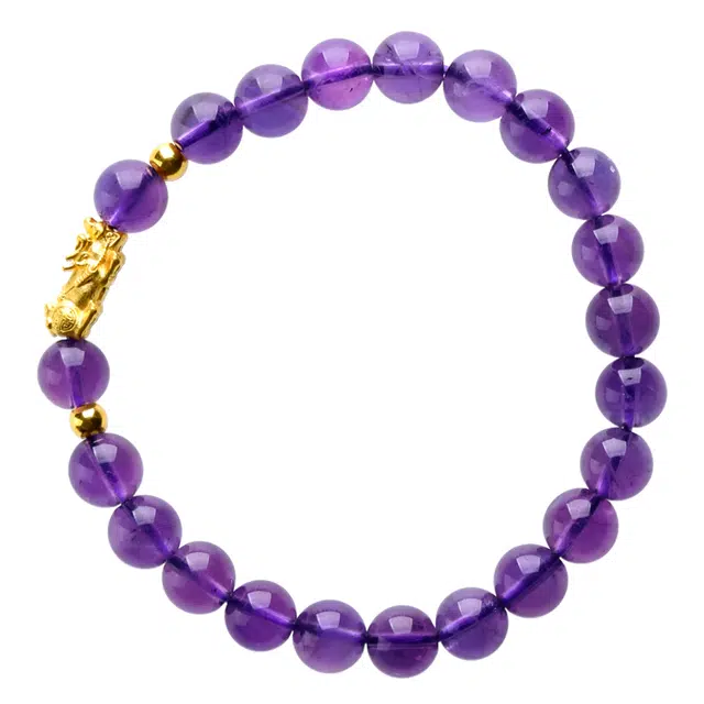 豆蔻时光 国风新中式吉祥足金貔貅转运珠 水晶 手串 男女同款情侣款