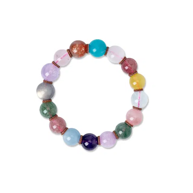 陌阡雪 国风新中式五行转运多宝 水晶 玉石手串 男女同款情侣款