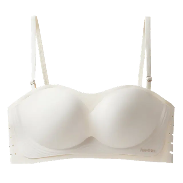 俏佳人 小胸聚拢无痕防滑裹胸防走光隐形文胸 女款 米白色